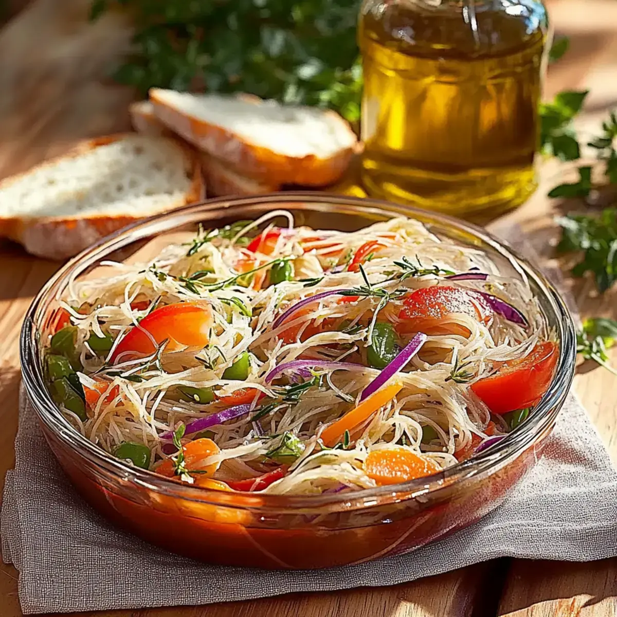 Glasnudelsalat bunt
