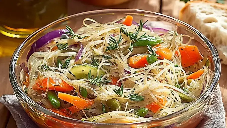 Glasnudelsalat bunt