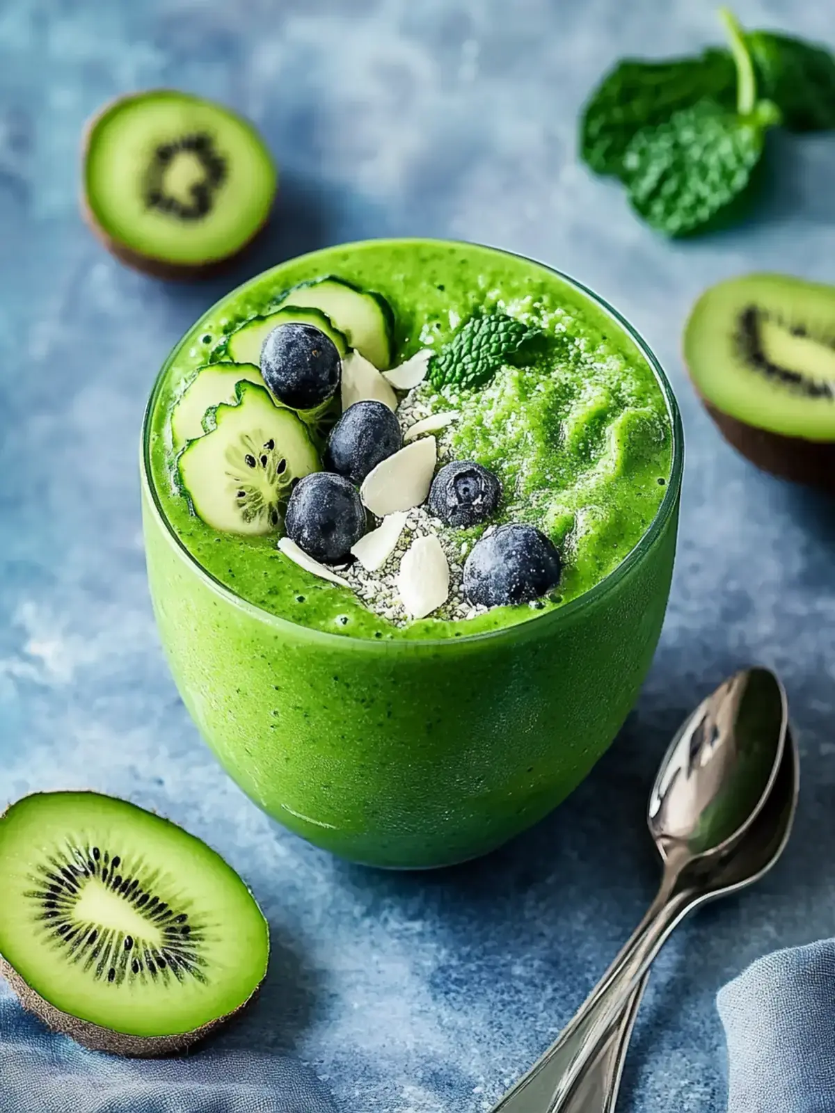 Grüner Smoothie Schüssel