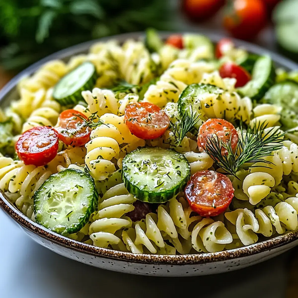 Gurken-Pasta-Salat