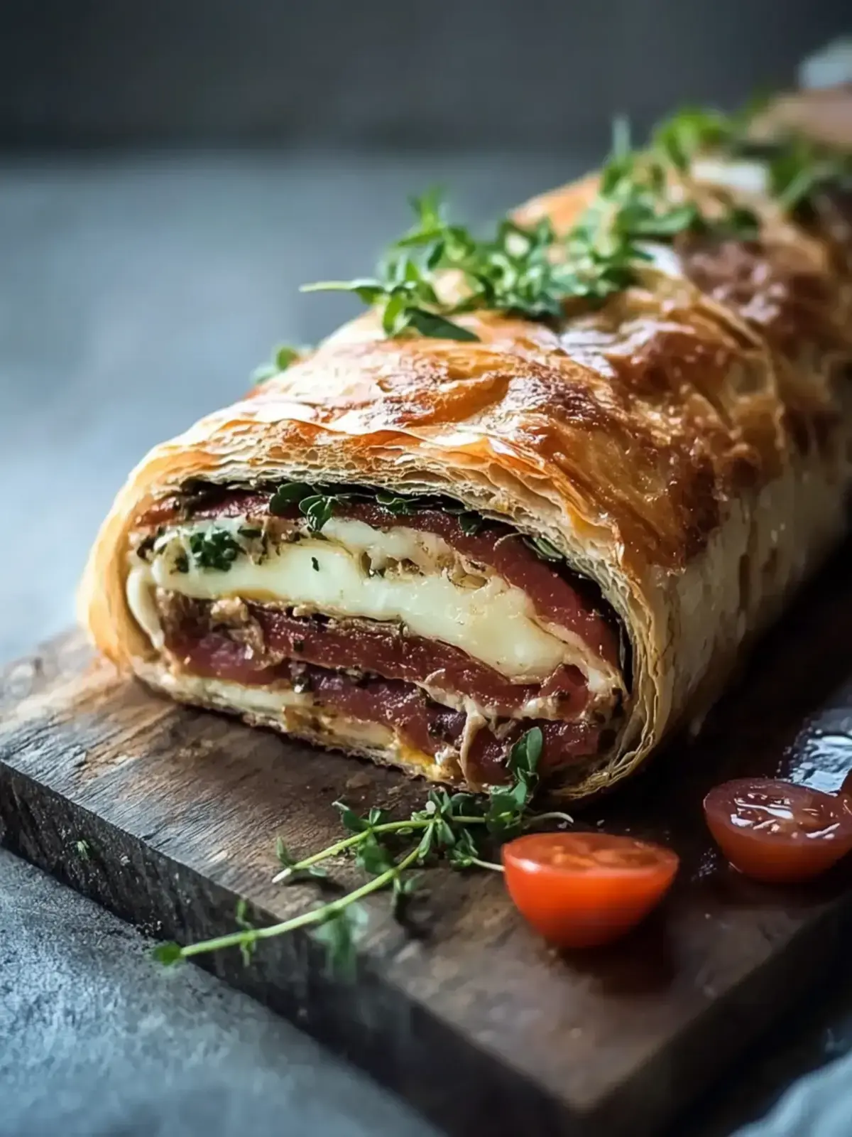 Hackfleisch Käse Rolle