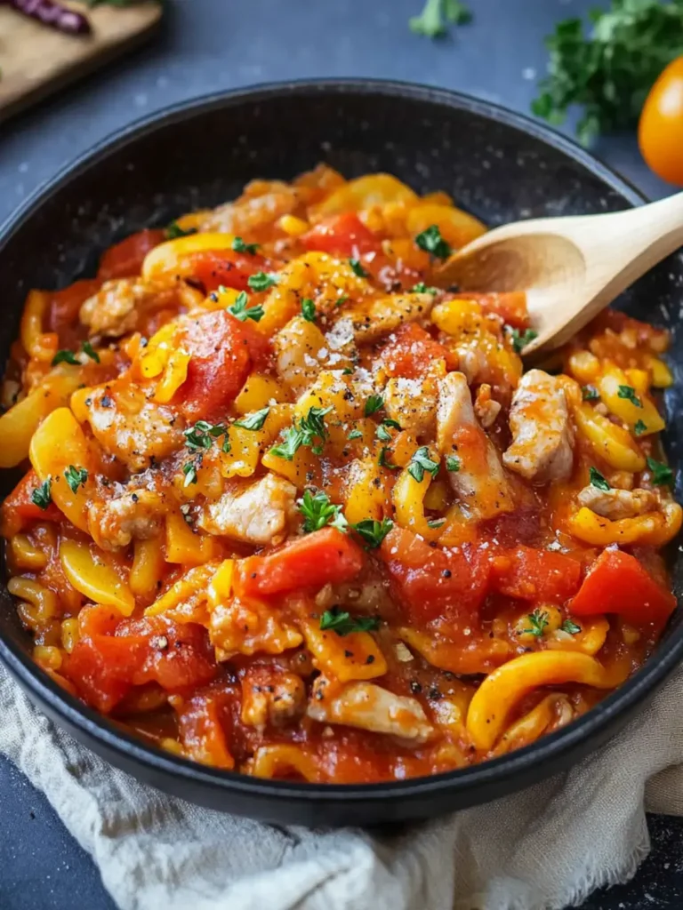 Hackfleisch-Reis-Pfanne mit Paprika