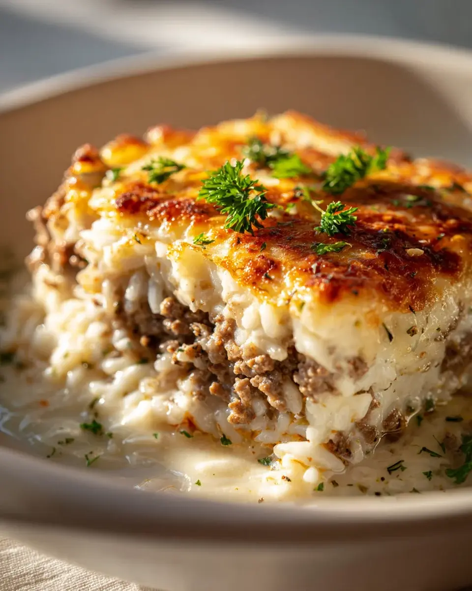 Hackfleisch Reisauflauf