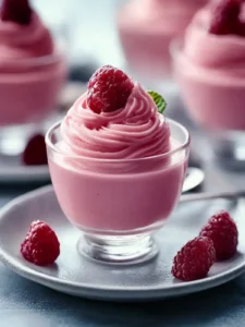 Herrlich leichte Himbeer-Mousse