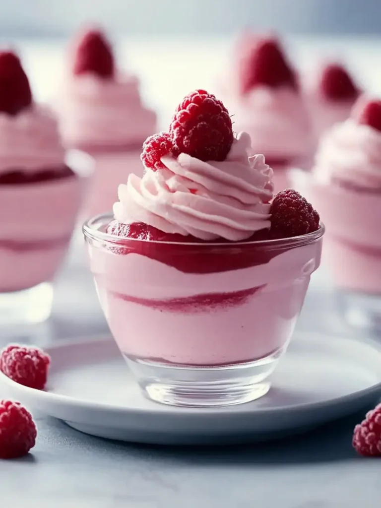 Herrlich leichte Himbeer-Mousse