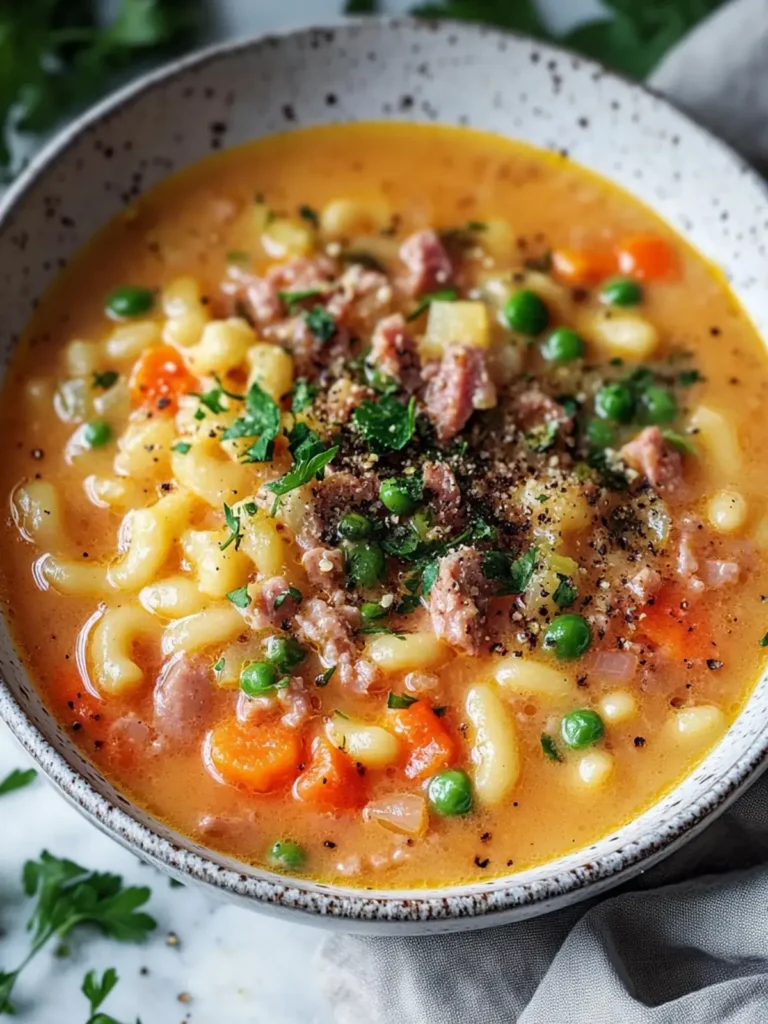 Herzhafte Schongarer Hackfleisch-Makkaroni Suppe