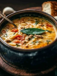 Herzhafte Toskanische Suppe mit Kichererbsen