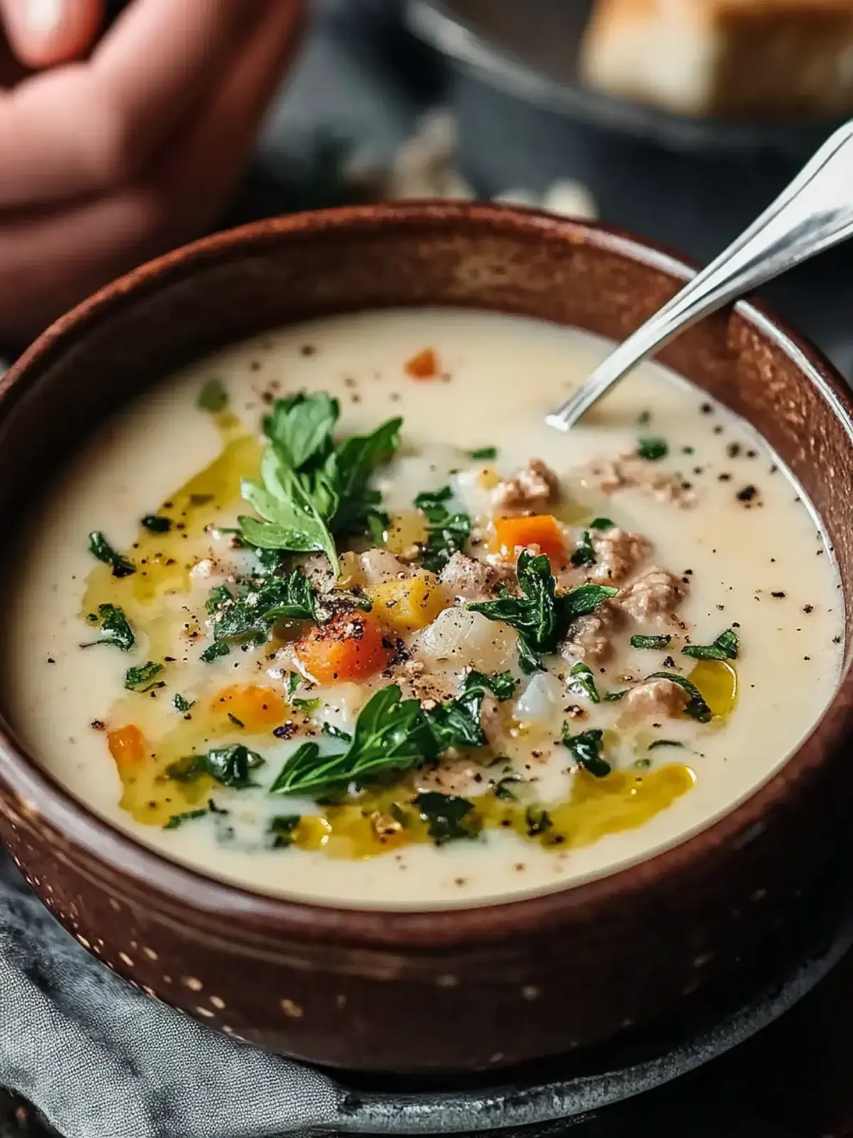 Herzhafte toskanische Suppe