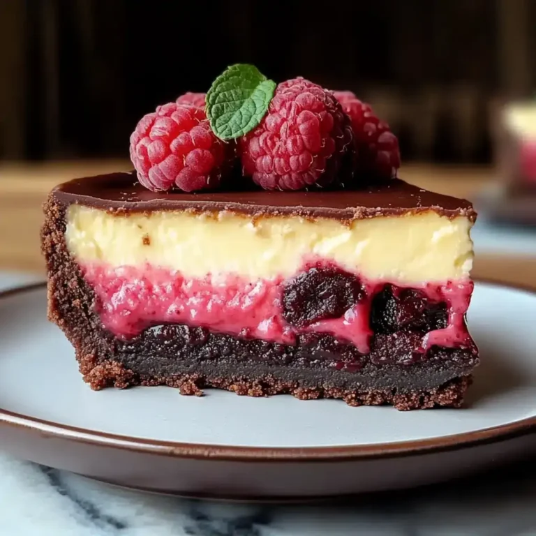Himbeer Brownie Cheesecake