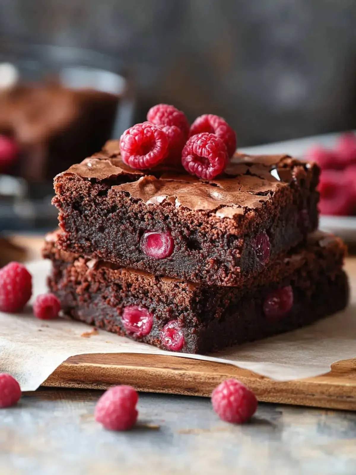Himbeer Brownies