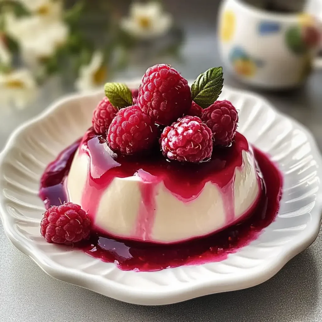 Himbeer Rosen Flummery