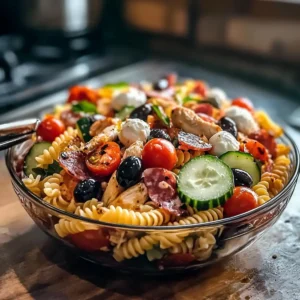 Hocher Protein Italienischer Nudelsalat