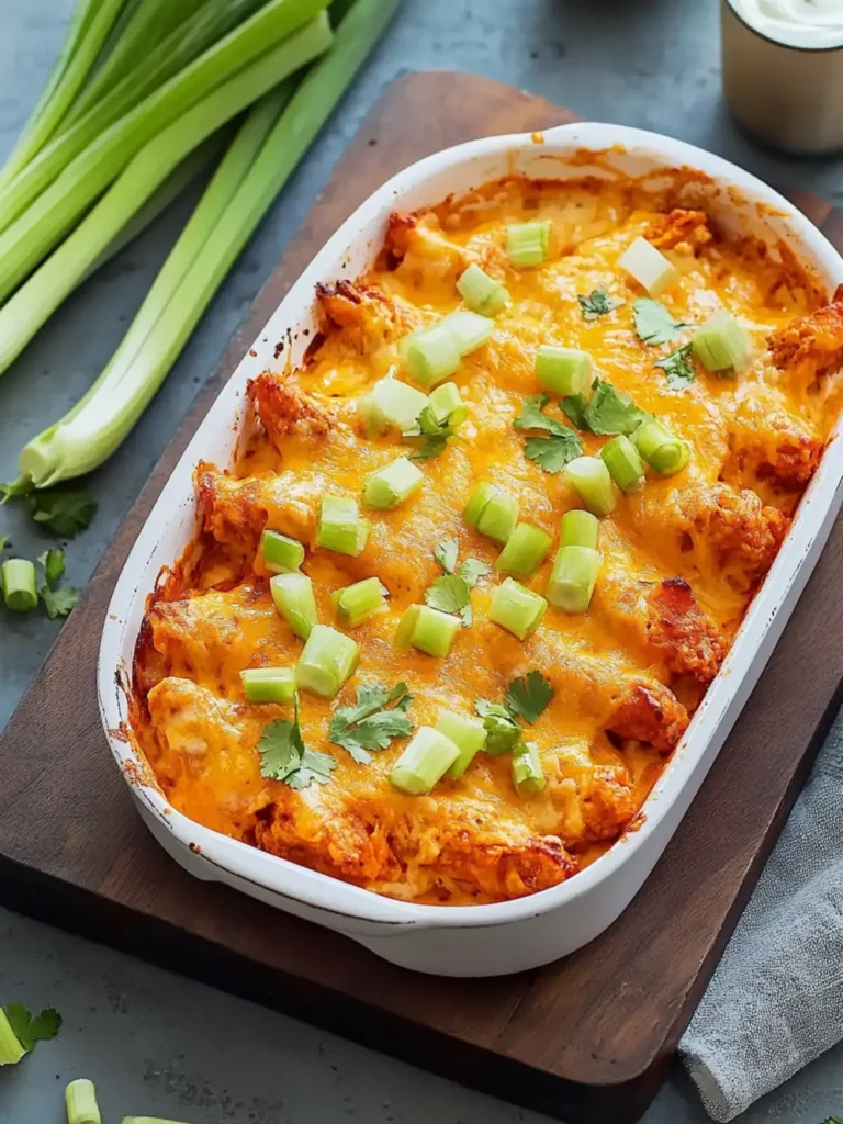 Hohe Protein Buffalo-Hühnchen-Dip