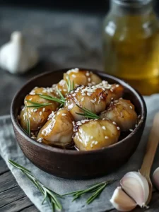 Unwiderstehliche Honig-Knoblauch-Hähnchenschenkel