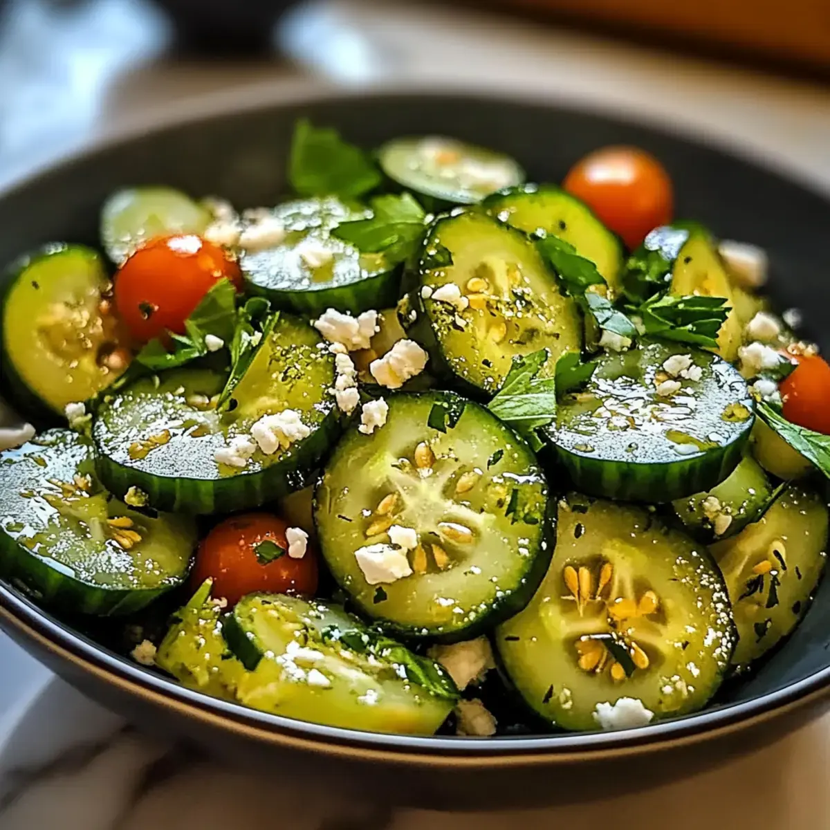 Honig-Limetten-Gurken-Salat