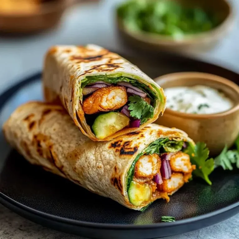 Honig Senf Hähnchen Wrap Rezept