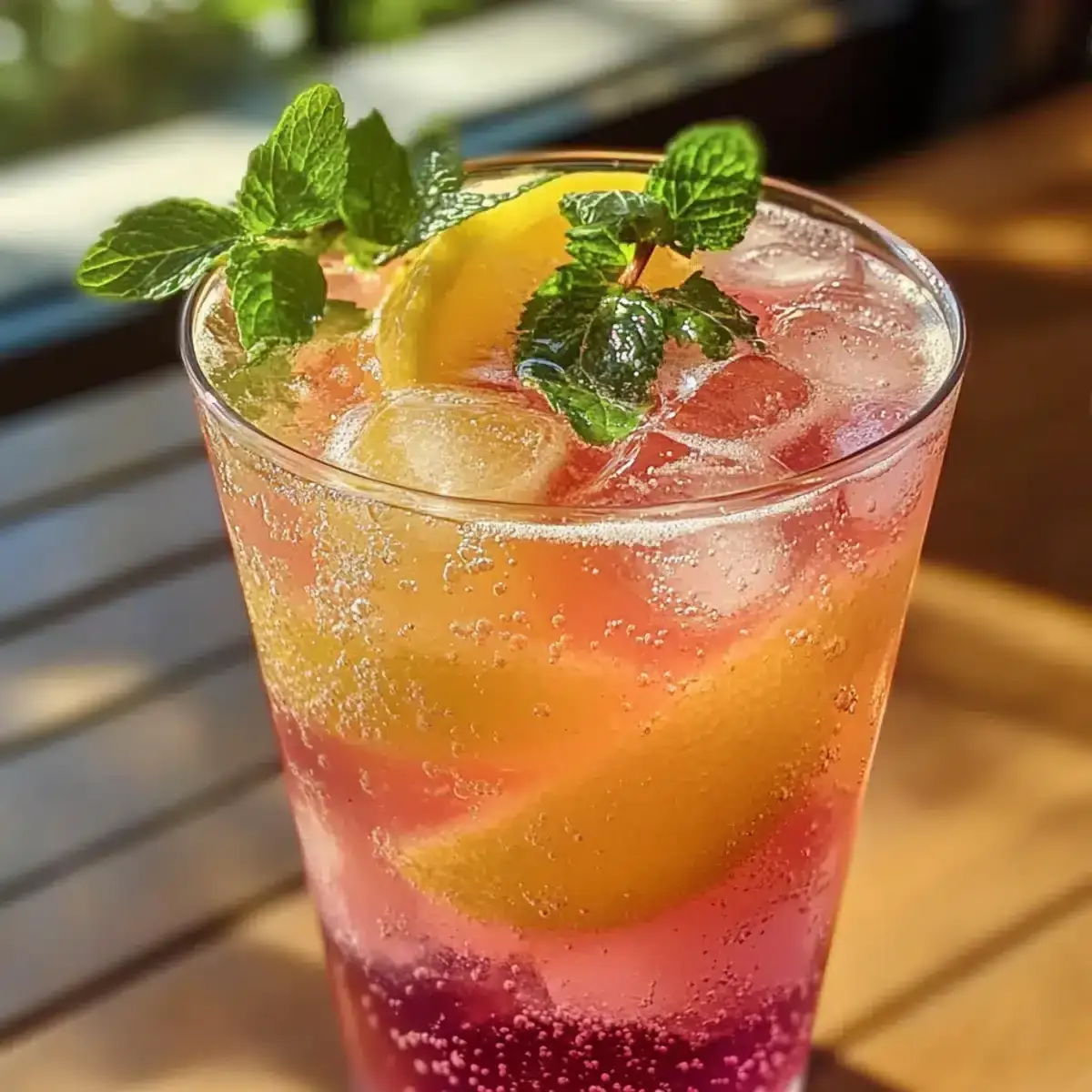 Honig Zitrone Rosa Soda