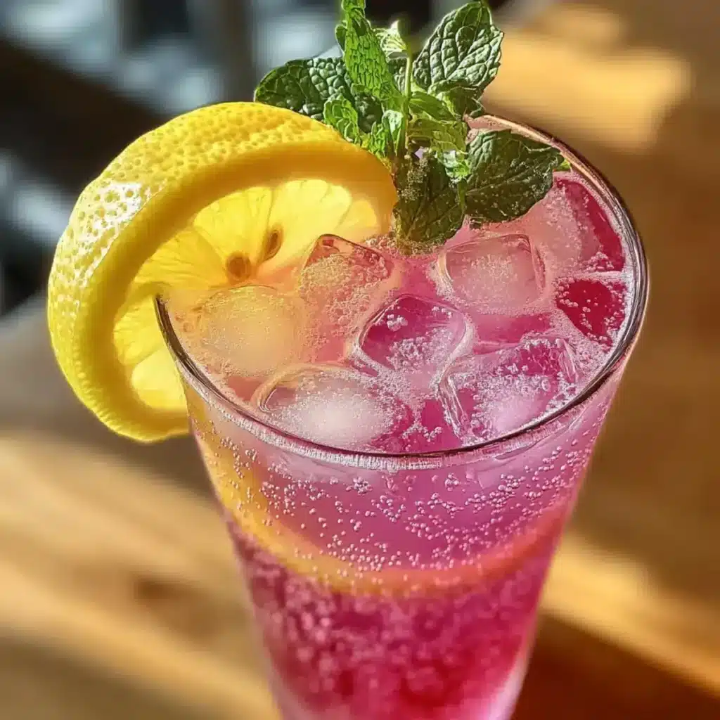 Honig Zitrone Rosa Soda