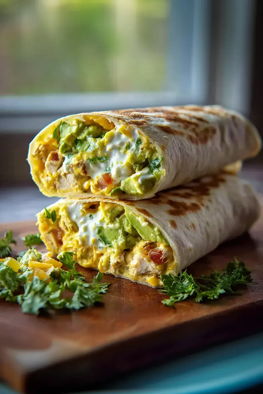 Hähnchen Avocado Ranch Burritos