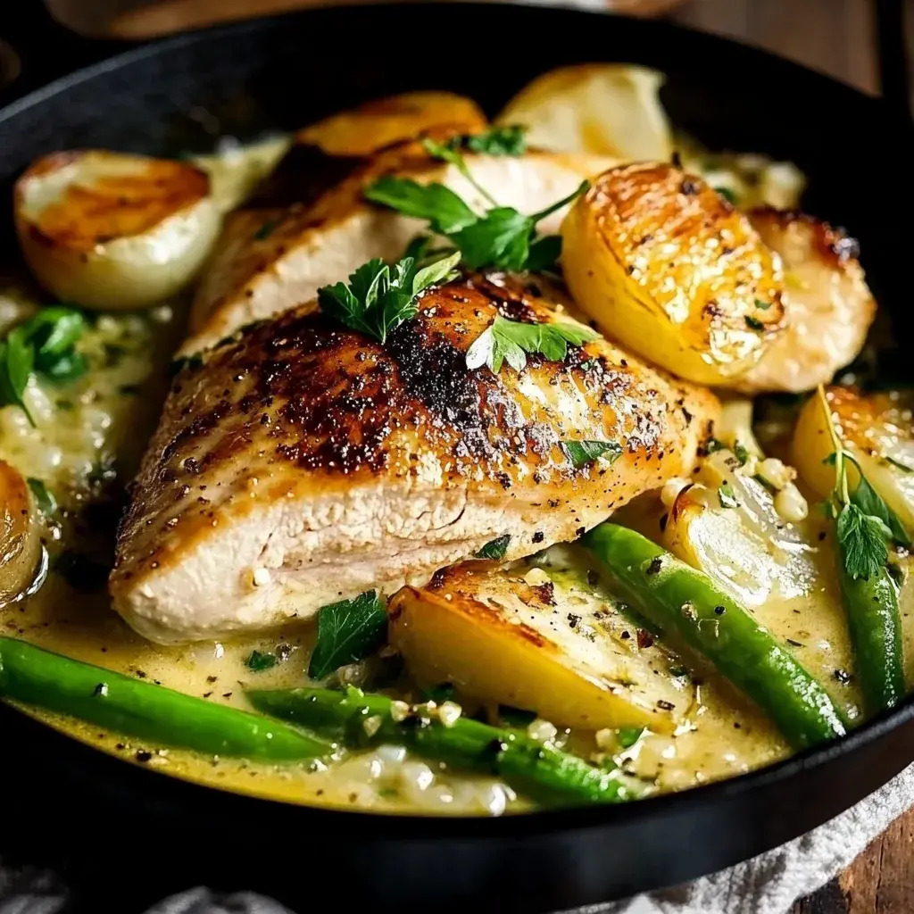 Hähnchen-Spargel-Pfanne