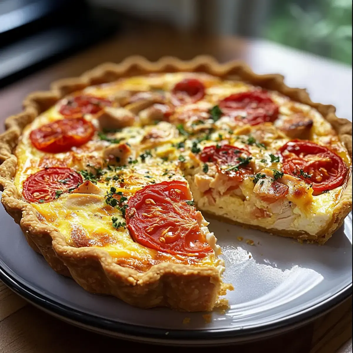 Hähnchen-Tomaten-Quiche