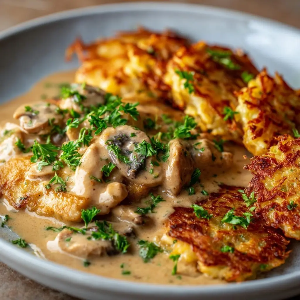 Hähnchengeschnetzeltes Zürcher Art