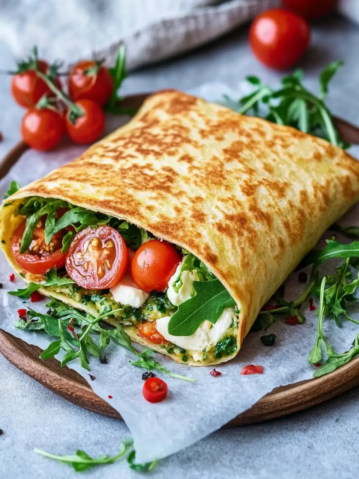 Hüttenkäse Wrap