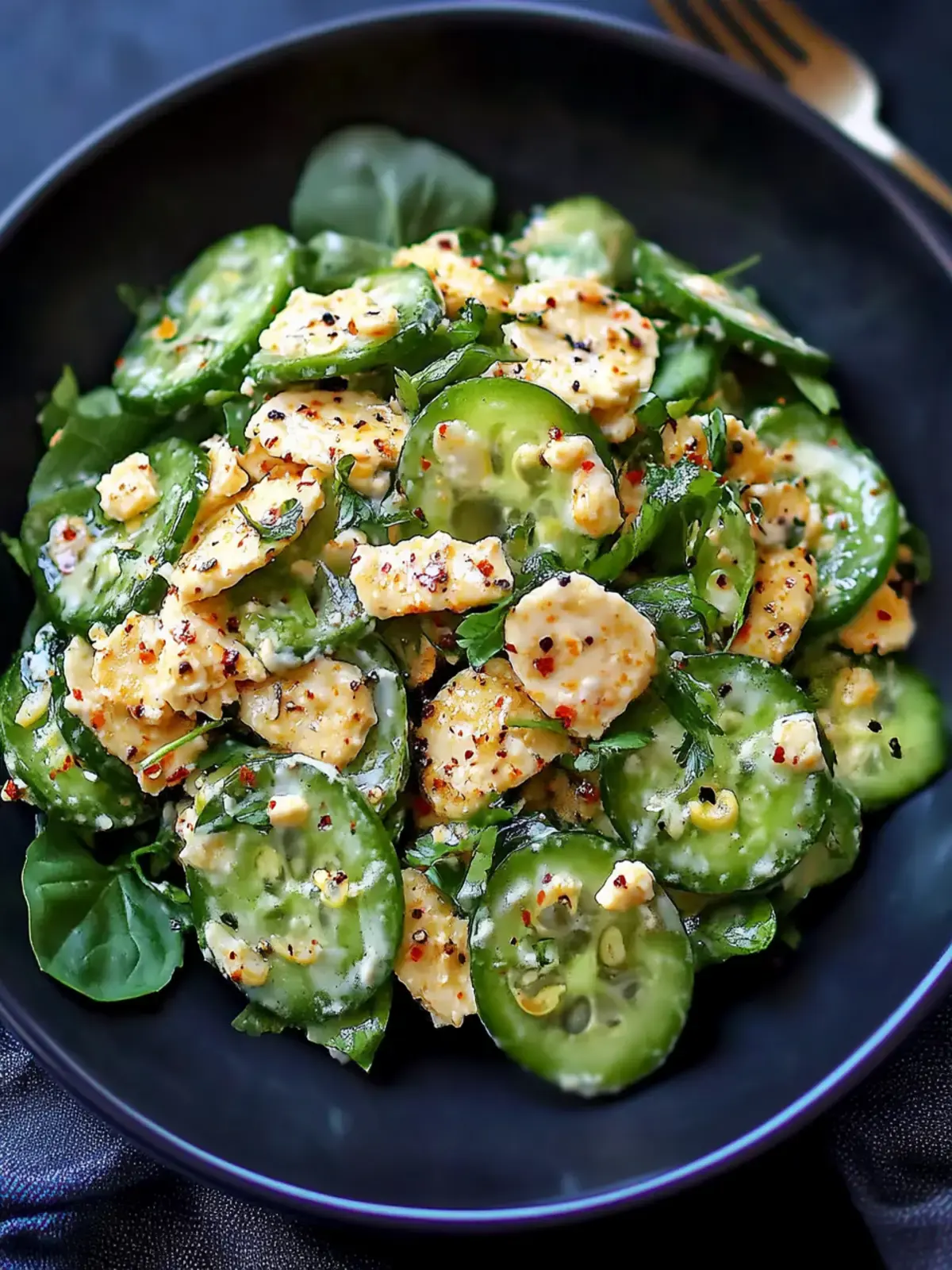 Jalapeño-Popper-Gurkensalat