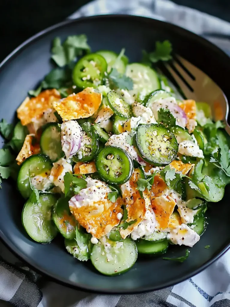 Jalapeño-Popper-Gurkensalat