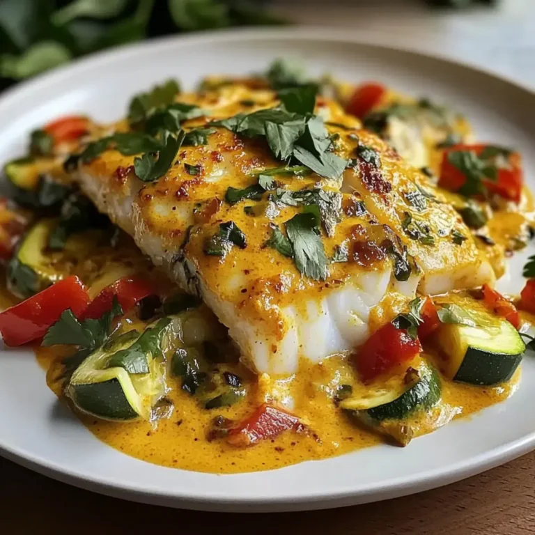 Kabeljau mit Kokos Curry