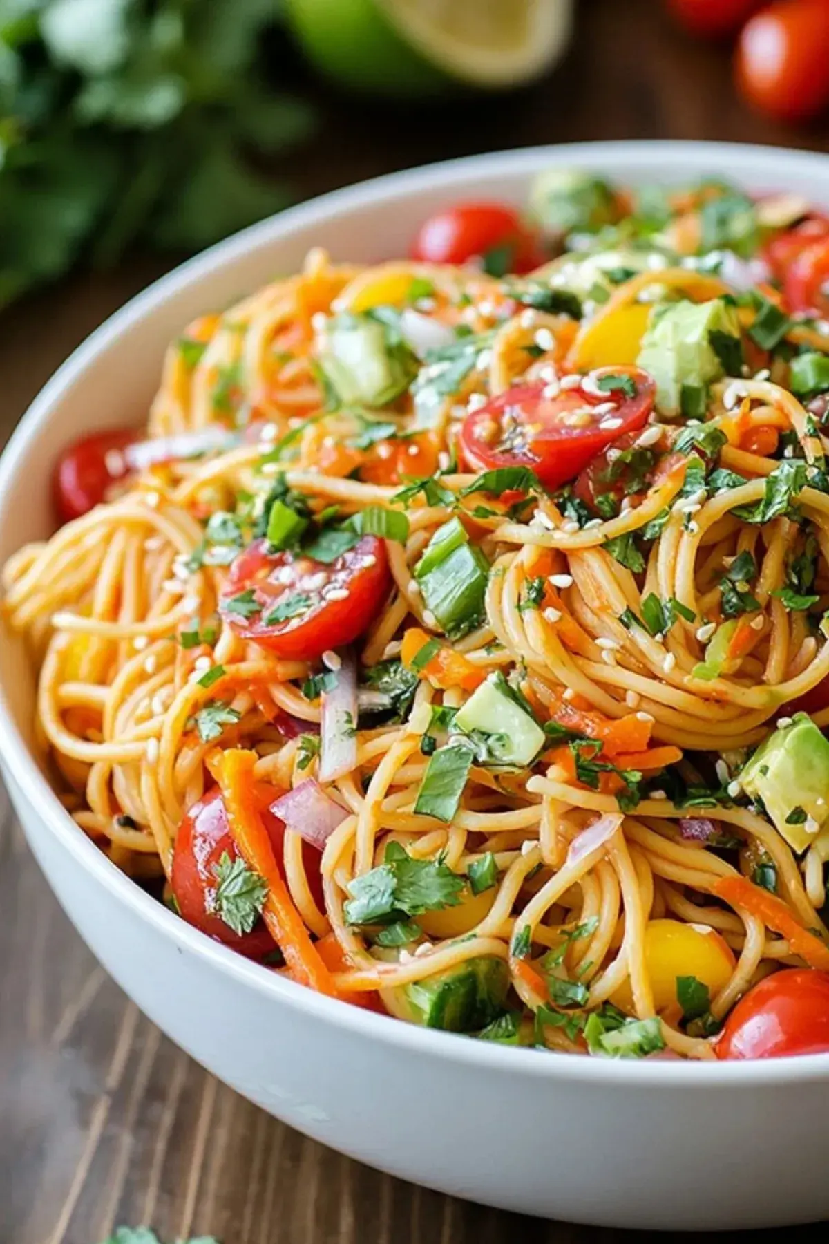 Kalifornischer Spaghetti Salat
