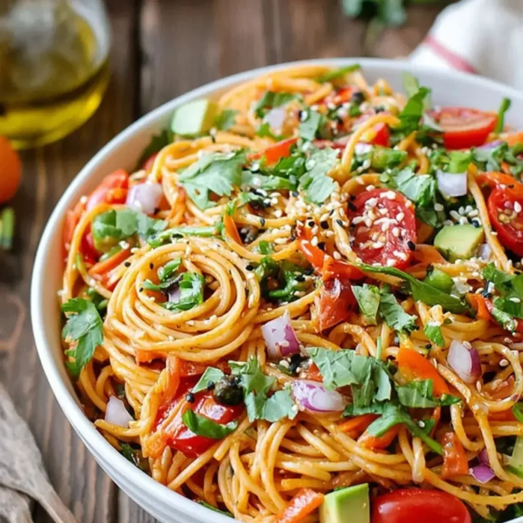 Kalifornischer Spaghetti Salat
