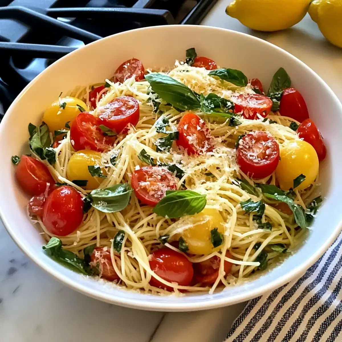 Kalter Zitronen-Capellini-Salat