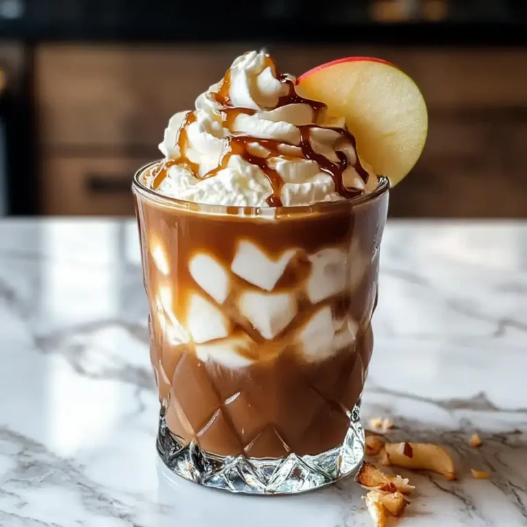 Karamell-Apfel-Gewürz-Eiskaffee