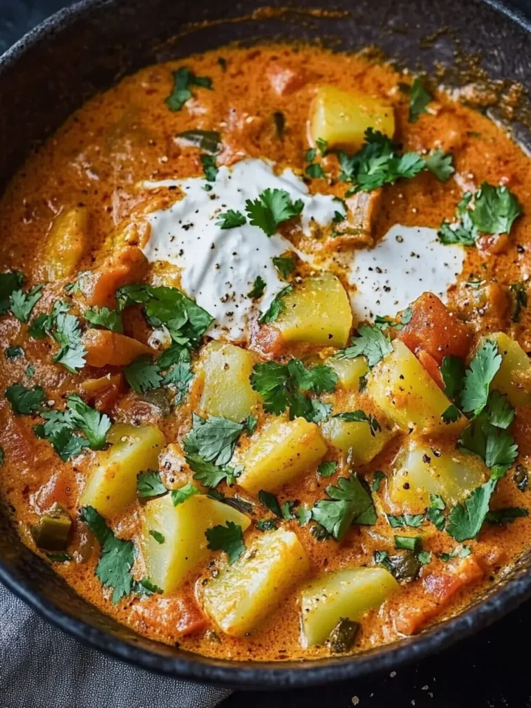 Kartoffel Curry Tomatensoße
