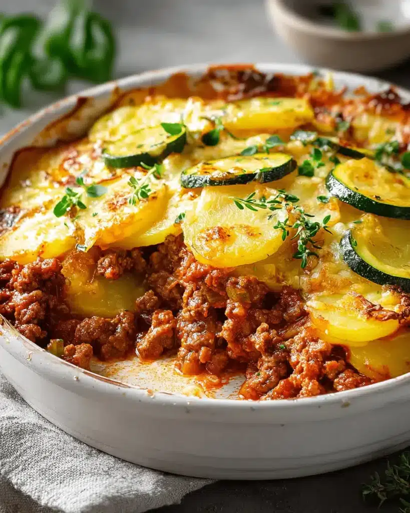 Kartoffel Hack Zucchini Auflauf