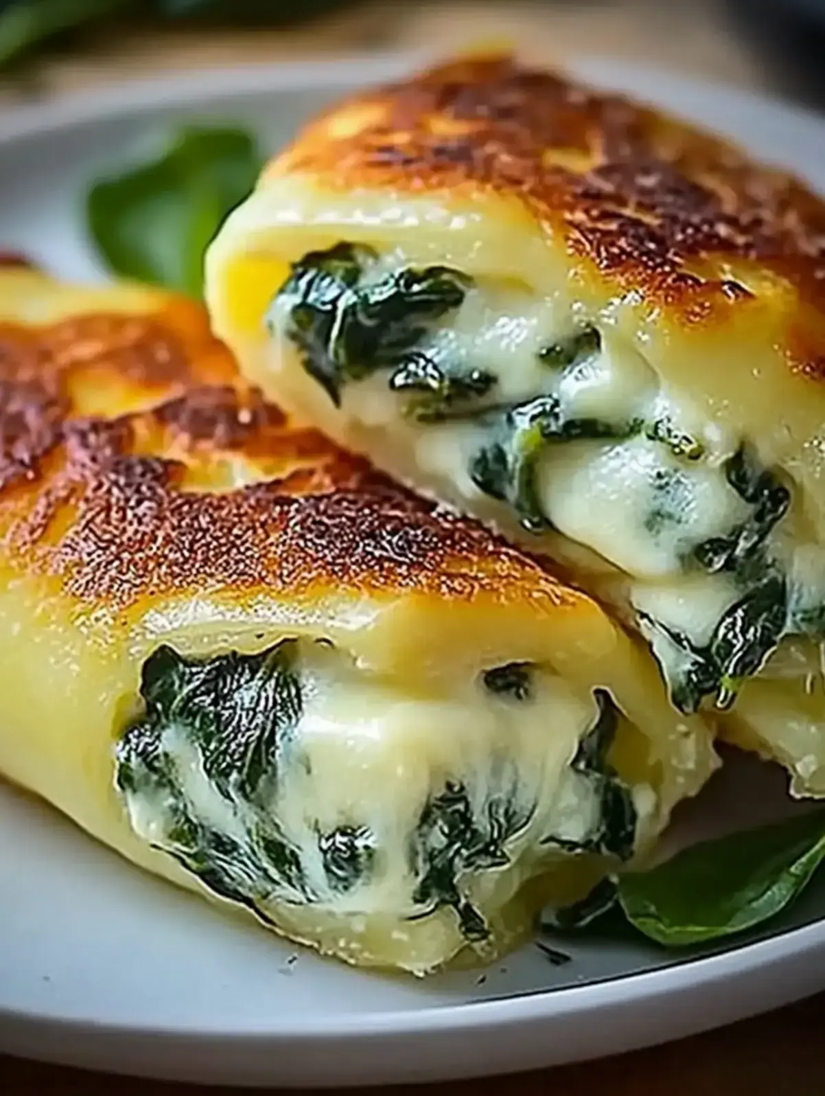 Kartoffeltaschen mit Spinat-Frischkäse