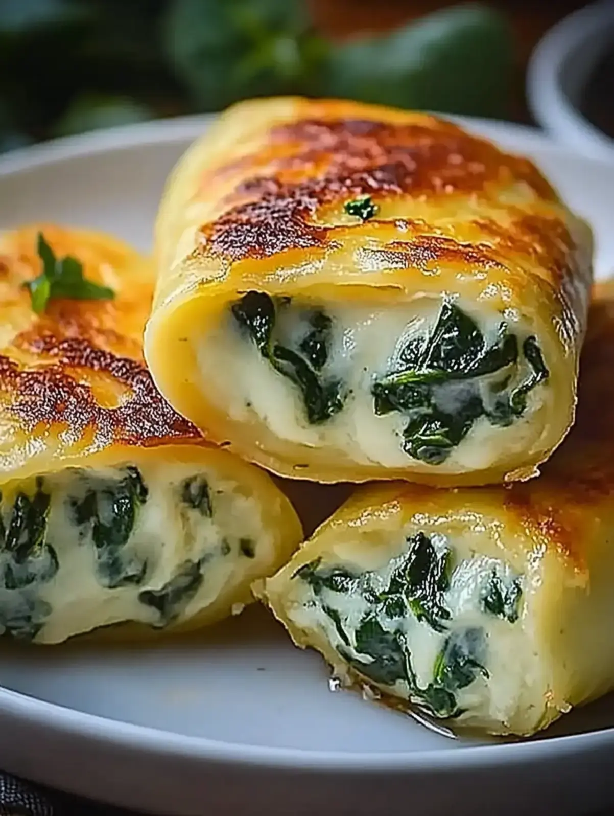 Kartoffeltaschen mit Spinat-Frischkäse