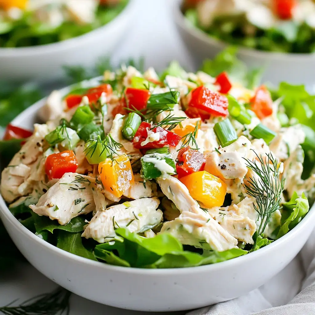Keto Hähnchensalat Schalen