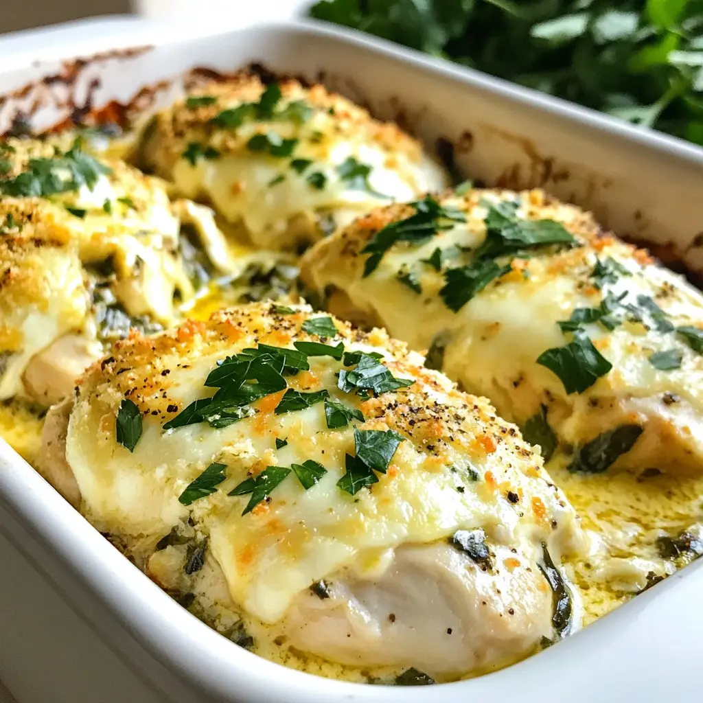 Keto Spinach Artichoke Chicken Bake