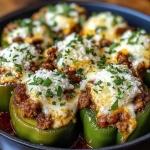 Cremige Keto Niedrigkarb Stuffed Paprika
