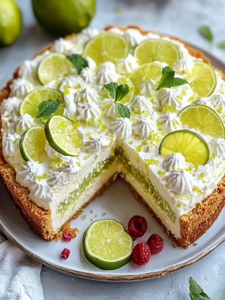Key Lime Käsekuchen Kuchen