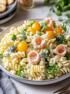 Klassischer Nudelsalat mit Mayo