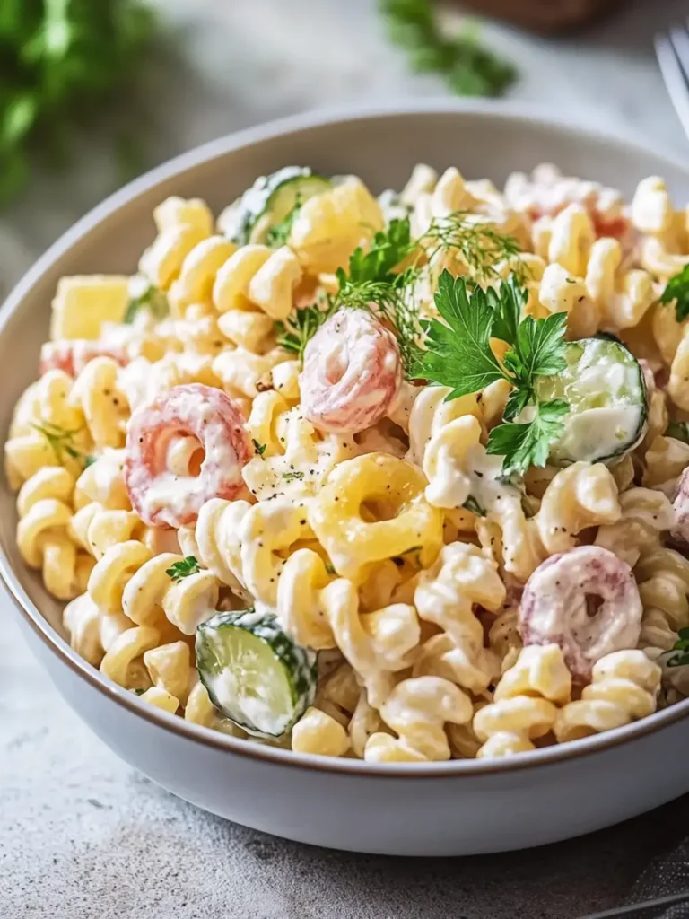 Klassischer Nudelsalat mit Mayo
