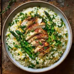 Klassischer Spargelsalat mit Erdbeeren und Kräuter-Vinaigrette