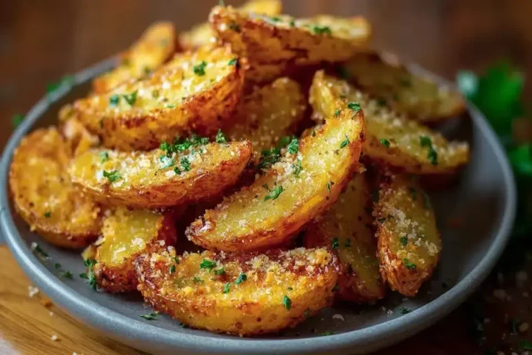 Knoblauch Parmesan Kartoffelspalten