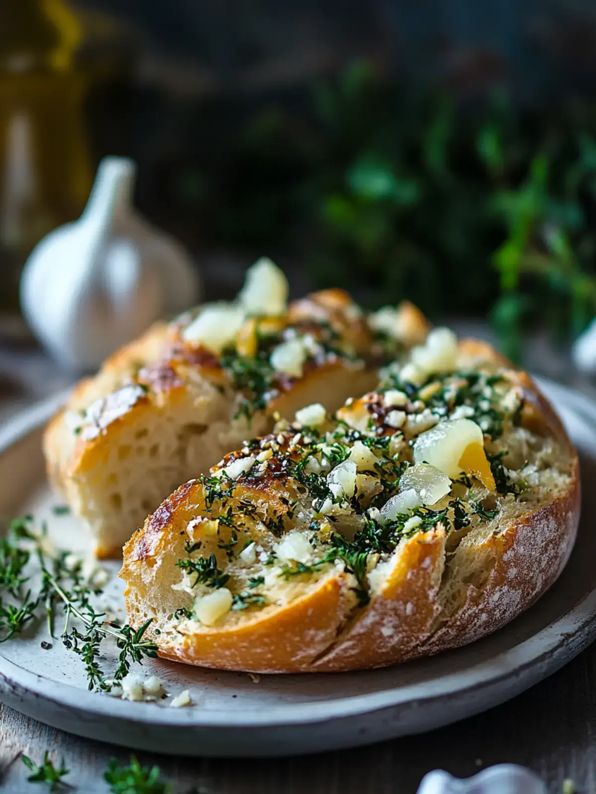 Knoblauch Petersilien Grillbrot