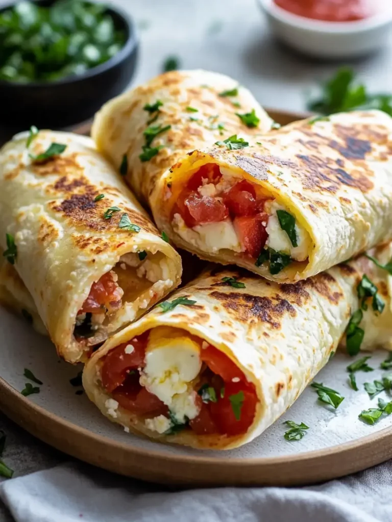 Knusprige Mozzarella Tortilla Wraps