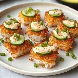 Knusprige Reisbällchen (Crispy Rice Bites)