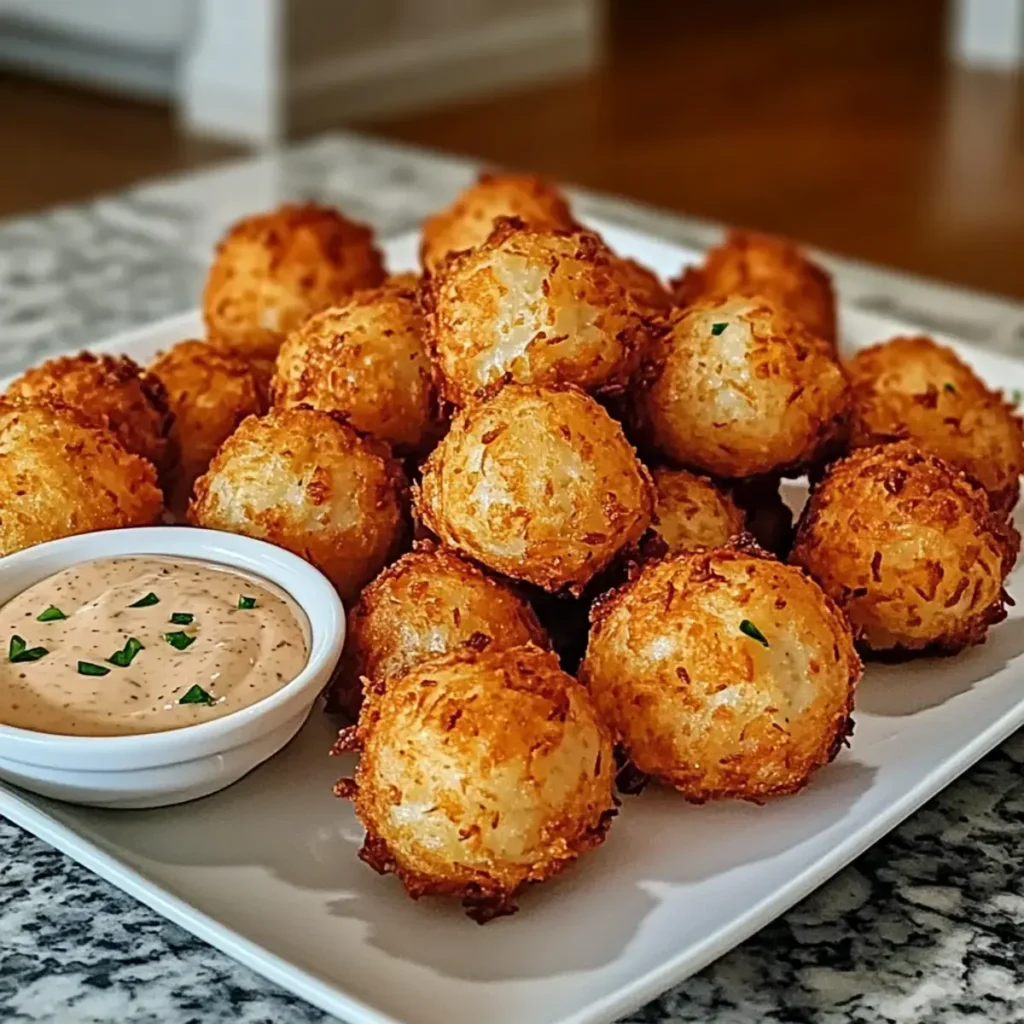 Knusprige frittierte Zwiebelbällchen